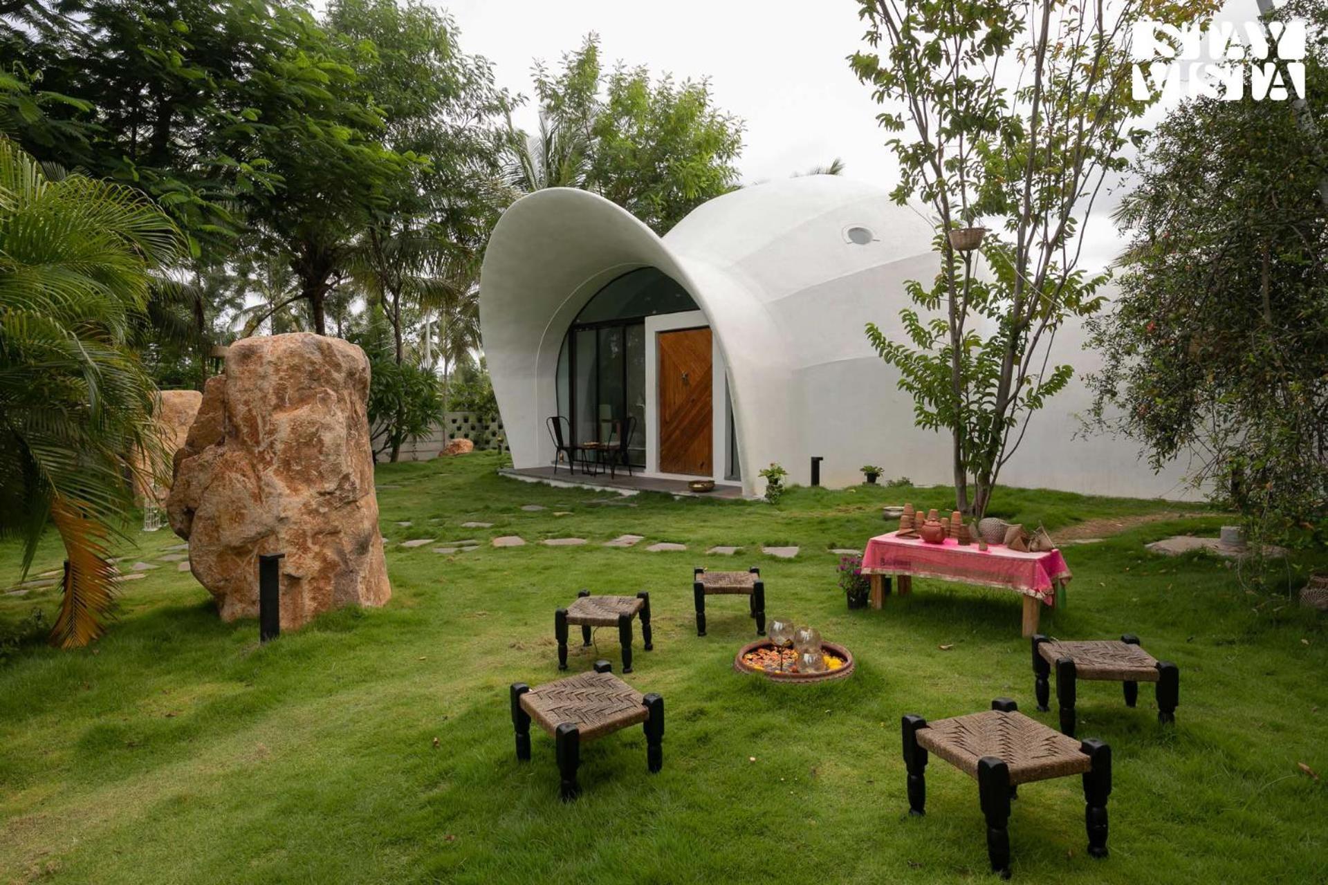 Stayvista At Shwaas Mysore With Private Pool Exteriér fotografie