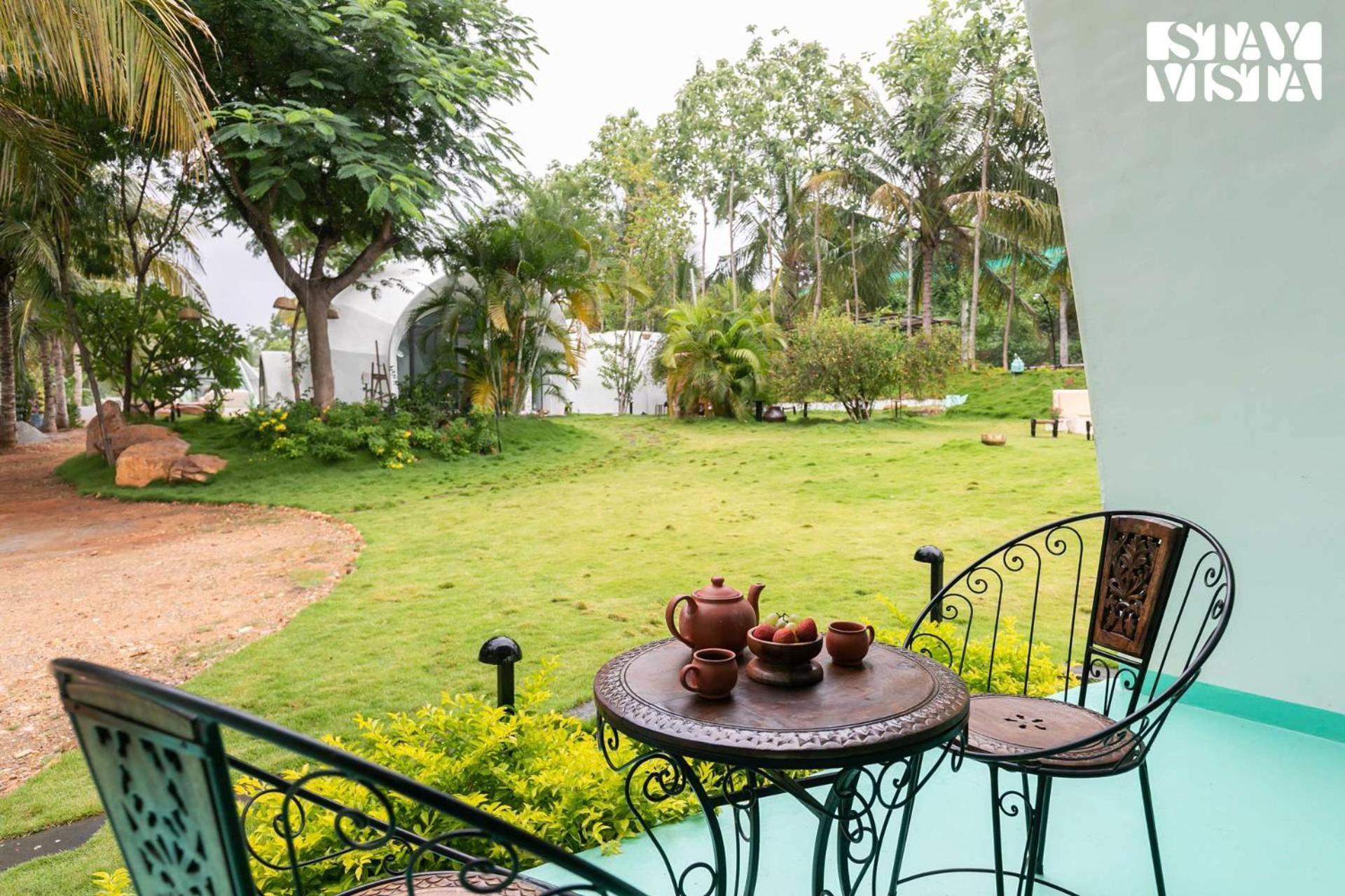 Stayvista At Shwaas Mysore With Private Pool Exteriér fotografie